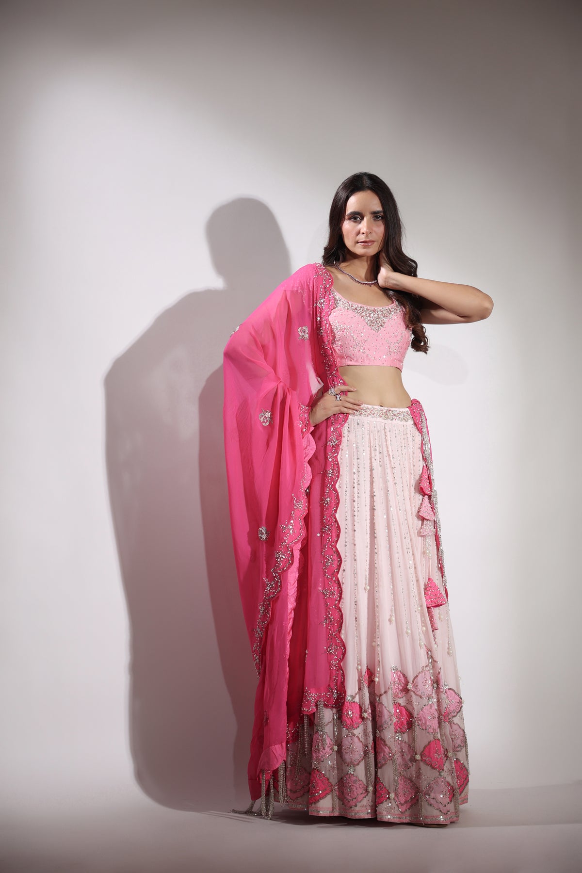 Hamsini Pink lehenga mini