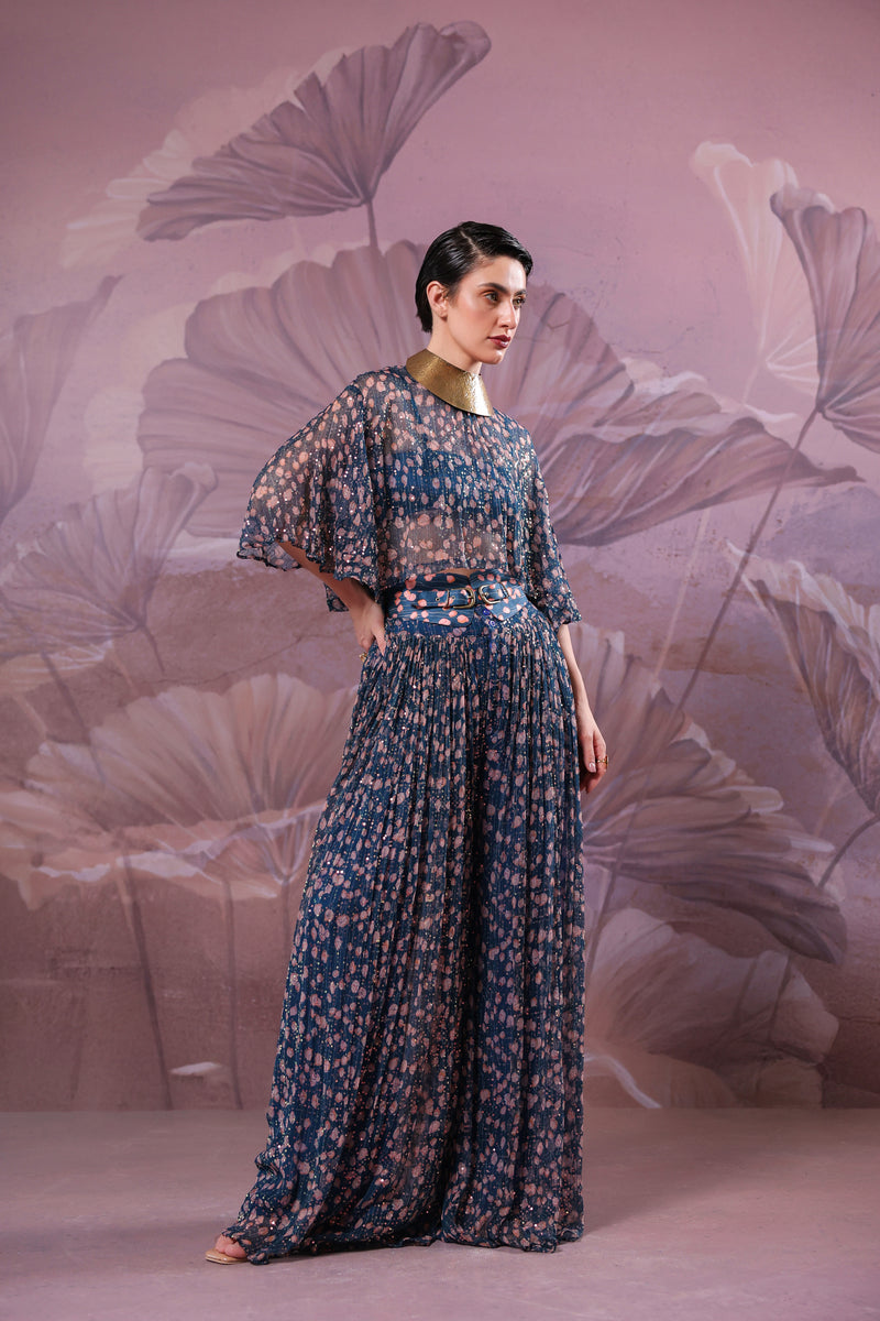 Prussian blue Mukherjee Co-ord Set