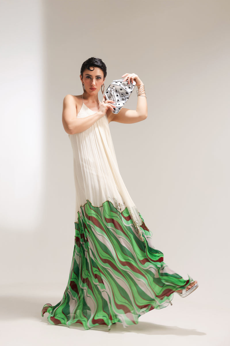 The L.A  Halter Bling Mirror Dress