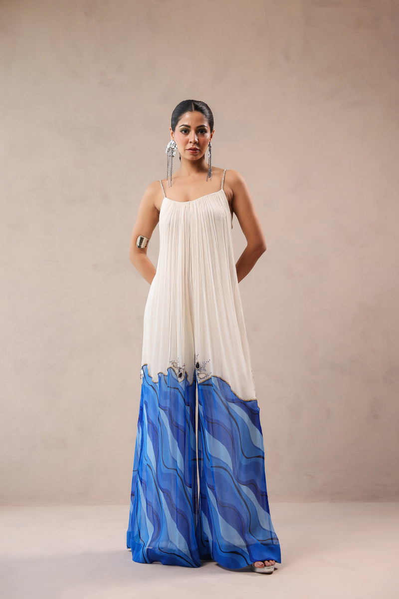 The L.A Bling Mirror ruched jumpsuit