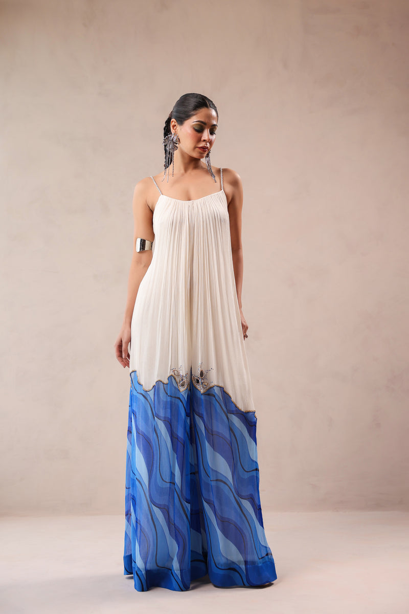 The L.A Bling Mirror ruched jumpsuit