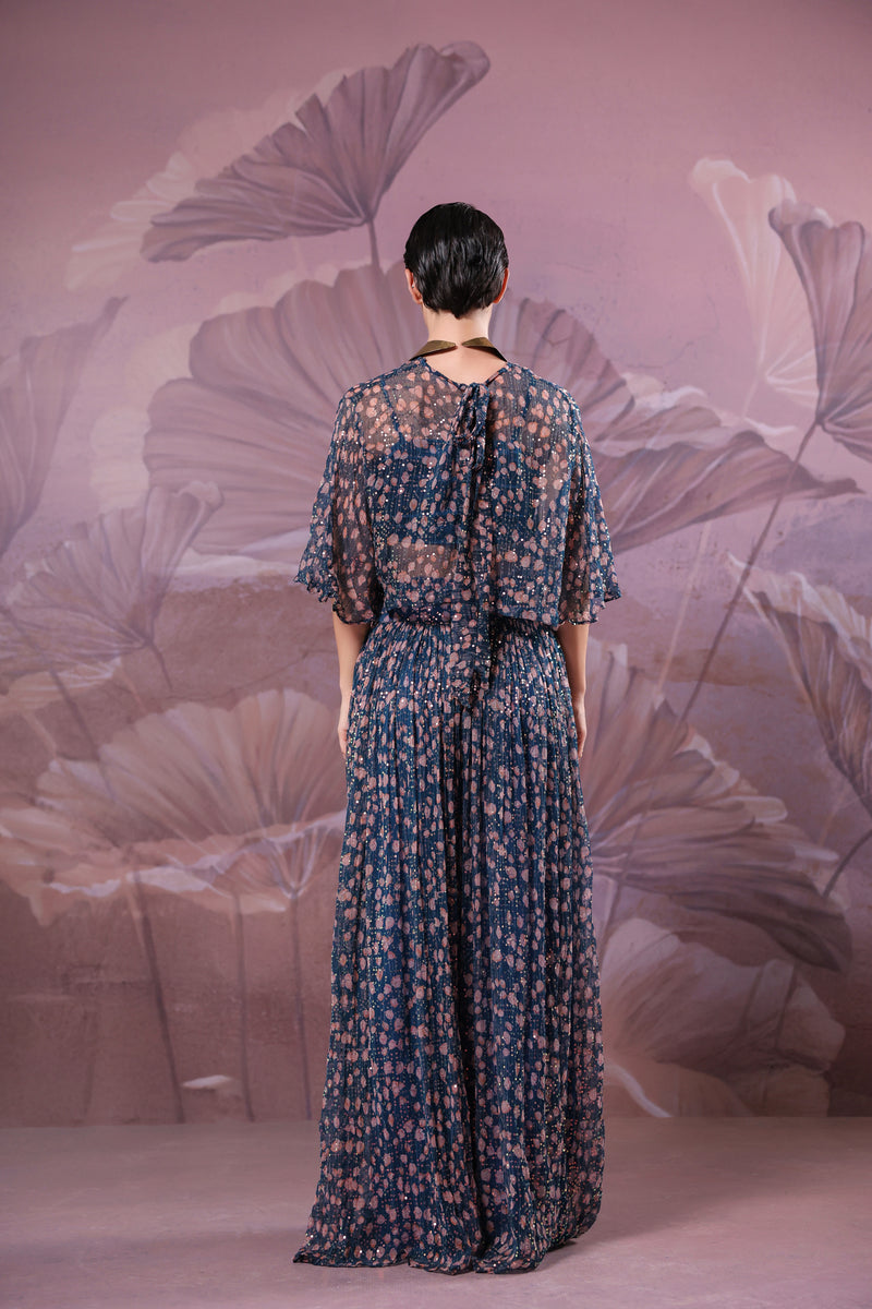 Prussian blue Mukherjee Co-ord Set