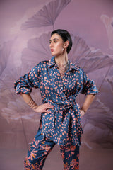 Prussian blue Chatterjee Co-ord set