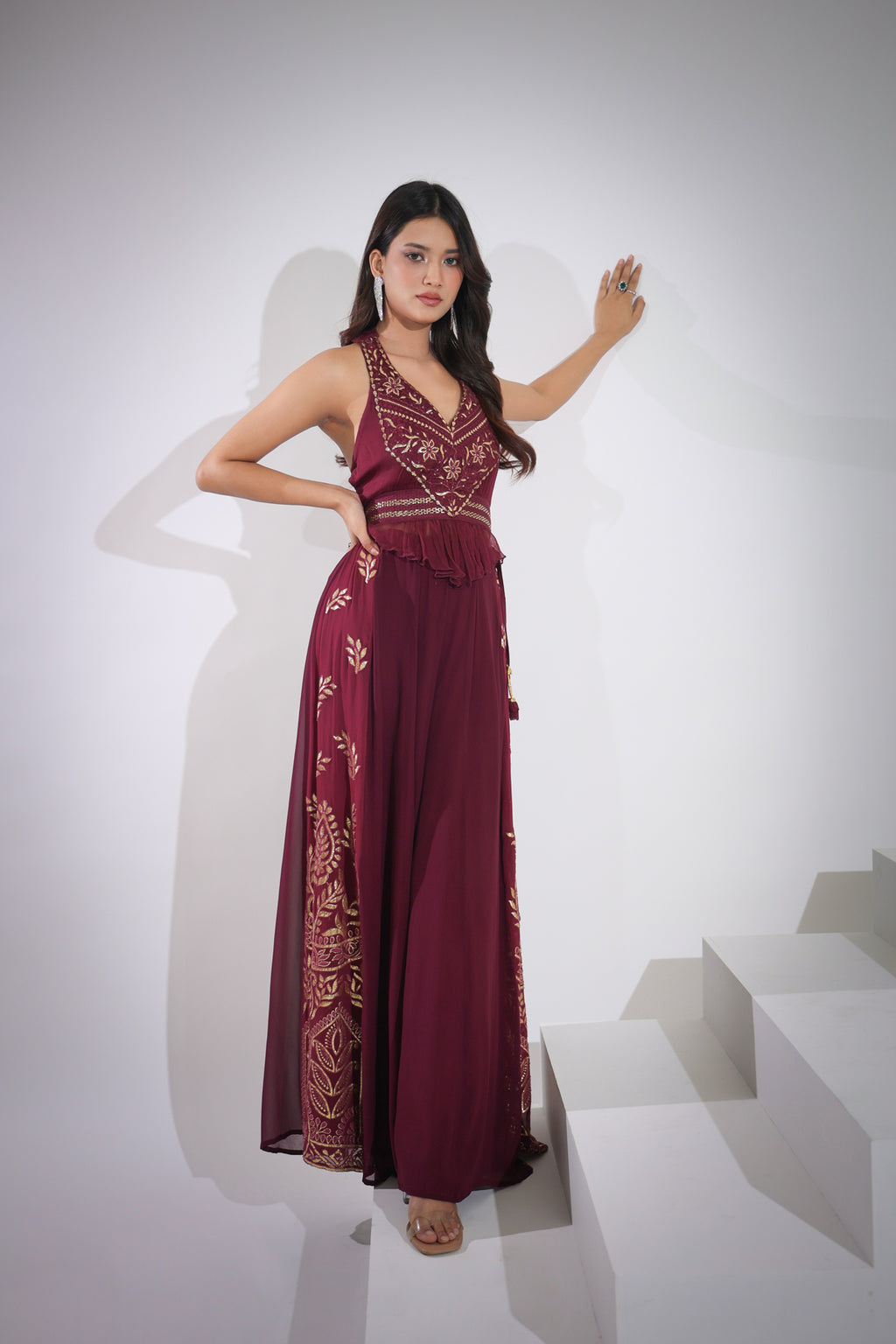 Buy Indian Ethnic Clothing - Sangeet Anarkali Gown Teen Girls Indo Western