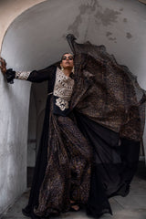 Black Tunic Kurta and Pant-Indo Western-Pallavi Jaipur