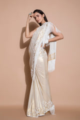 Gold shimmer Saree Blouse-Indian wear-Pallavi Jaipur