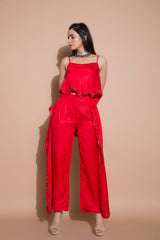 Embroidered Singlet with Scalloped Edge Fall Pants-Western-Pallavi Jaipur