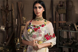 Fawn Saree with Blouse-Indian wear-Pallavi Jaipur