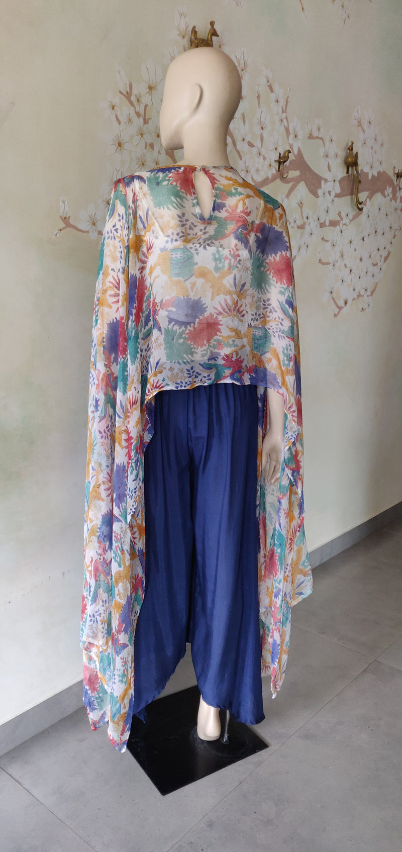 Ivory Printed  Cape