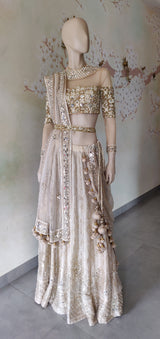 Gold Banarsi Lehenga set