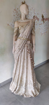 Gold Banarsi Lehenga set