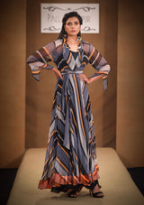 Leela TGB wrap around novel tunic set